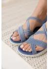 Fame Lacivert Kadın Sandalet