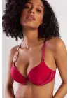 Golshan Garland Heavy Push Up Bra, Şarap Rengi  Konforlu Ve Şık Sütyen