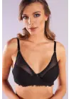 Golshan Gaspara Big Size Plunge Bra, Siyah Konforlu Ve Şık Sütyen