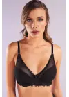 Golshan Gaspara Big Size Plunge Bra, Siyah Konforlu Ve Şık Sütyen