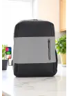 Gri Darbe Emici Korumalı Usb Aparatlı 14-15,6 Inç Laptop Bölmeli Ithal Sırt Çantası