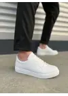 Tb165 Elite Bağcıklı Cilt Erkek Günlük Sneaker Ayakkabı Cbt - Beyaz