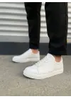 Tb165 Elite Bağcıklı Cilt Erkek Günlük Sneaker Ayakkabı Cbt - Beyaz
