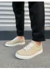 Tb165 Elite Bağcıklı Süet Erkek Günlük Sneaker Ayakkabı Sbt - Krem