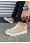 Tb165 Elite Bağcıklı Süet Erkek Günlük Sneaker Ayakkabı Sbt - Krem