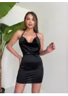 Kadın Boyundan İnce Askılı Elbise S3585