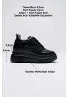 Kadın Gizli Topuk Siyah Spor Ayakkabı