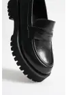 Kadın Günlük Siyah Loafer Ayakkabı TR10MS02A