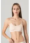 Kadın Ince Askılı Pedli Büstiyer Yarım Atlet Sütyen 3lü Set.