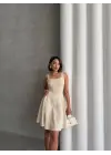 Kadın Kare Yaka Kısa Elbise S251188