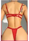 Kadın Kırmızı Midye Sütyen Takım