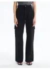 Kargo Cep Jeans Pantolon Siyah