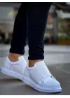 Tb-040  Terzi Bey Beyaz Cilt   Lastikli  Günlük Erkek  Ayakkabı