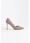 Kelsey Kadın Bej Desenli Stiletto