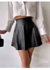 Kısa Deri Çan Etek H26599