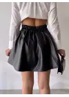 Kısa Deri Çan Etek H26599