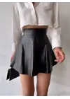 Kısa Deri Çan Etek H26599