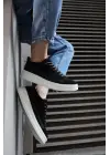 Terzi Bey Sneakers Ayakkabı 010 Siyah Süet (beyaz Taban)