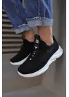 Knack Sneakers Siyah Beyaz Süet Erkek Ayakkabısı