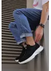 Knack Sneakers Siyah Beyaz Süet Erkek Ayakkabısı