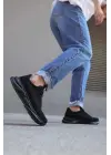 Knack Sneakers Siyah Süet Erkek Ayakkabısı