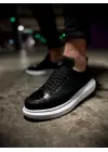 Knack Sneakers Siyah Beyaz Erkek Ayakkabısı