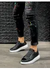 Knack Sneakers Siyah Beyaz Erkek Ayakkabısı
