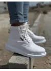 Knack Yüksek Taban Beyaz Erkek Ayakkabısı