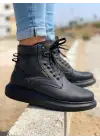 Knack Yüksek Taban Siyah Erkek Ayakkabısı