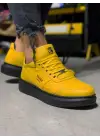 Terzi Bey Yüksek Taban Günlük Ayakkabı 040 Sarı (siyah Taban)