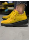Terzi Bey Yüksek Taban Günlük Ayakkabı 040 Sarı (siyah Taban)