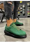 Terzi Bey Yüksek Taban Günlük Ayakkabı 045 Yeşil (siyah Taban)