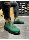 Terzi Bey Yüksek Taban Günlük Ayakkabı 045 Yeşil (siyah Taban)