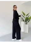 Kollu Modal Takım Siyah