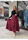 Kraş Etek Bordo