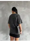 Kuş Gözü Yıkamalı Tişört