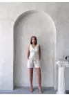 Kuşaklı Şortlu Tulum