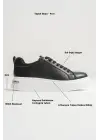 Liza Kadın Şık Günlük Siyah Sneaker