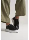 Liza Kadın Şık Günlük Siyah Sneaker