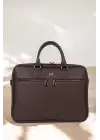 Lüx Unisex Kahverengi Laptop & Evrak Çantası 13-14.6 inç