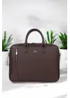 Lüx Unisex Kahverengi Laptop & Evrak Çantası 13-14.6 inç