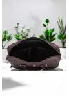 Lüx Unisex Kahverengi Laptop & Evrak Çantası 13-14.6 inç