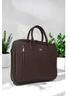Lüx Unisex Kahverengi Laptop & Evrak Çantası 13-14.6 inç