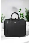 Lüx Unisex Siyah Laptop & Evrak Çantası 13-14.6 inç