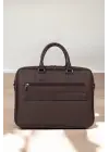 Lüx Unisex Kahverengi Laptop & Evrak Çantası 13-14.6 inç