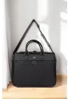Lüx Unisex Siyah Laptop & Evrak Çantası 13-14.6 inç