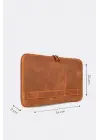 Macbook Air Pro 13 & 13.3 İnç Hakiki Deri Taba Laptop Kılıfı