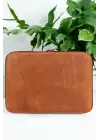 Macbook Air Pro 13 & 13.3 İnç Hakiki Deri Taba Laptop Kılıfı