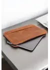 Macbook Air Pro 13 & 13.3 İnç Hakiki Deri Taba Laptop Kılıfı