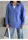 Modal Oversize Cepli Gömlek